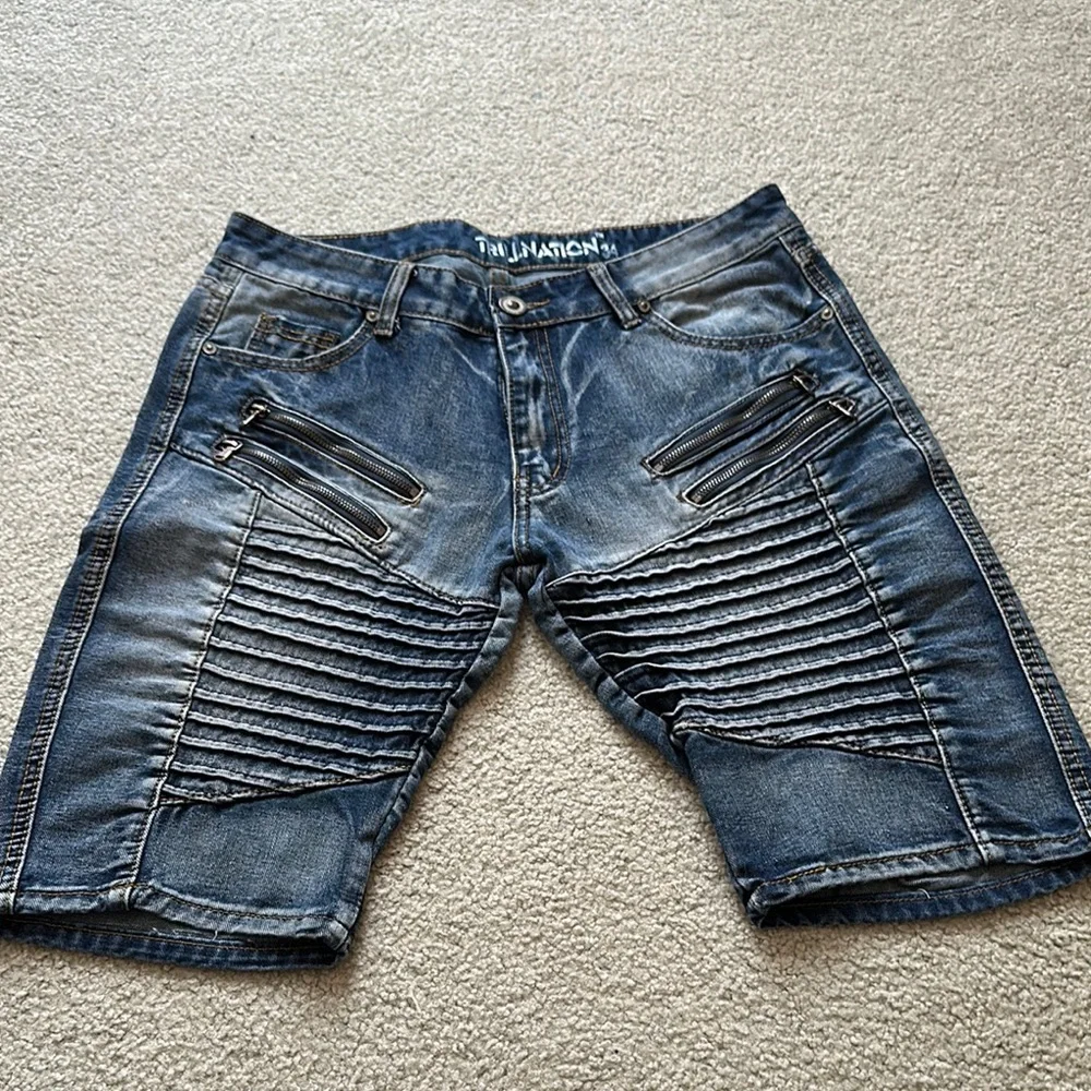 Men's Blue Denim Shorts